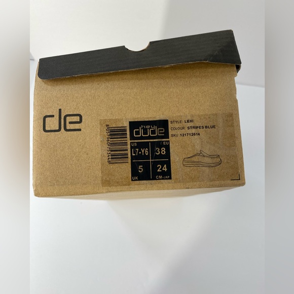 Hey Dude Lexi Stripes Blue Womens size 7 NIB - Picture 11 of 12